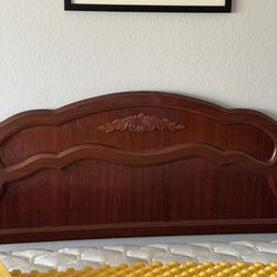 King headboard and bed frame