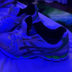 Green ASICS Gel Kayano 14 