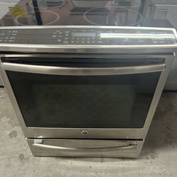 5 Burner Stainless Convection Slide In Stove 