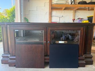Tv stand - cherry brown