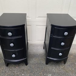 Pair Of 3 Drawer Nightstands End Tables
