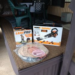 WORX 3 IN 1 LEAF BLOWER AND VACCUM BRAND NEW NEVER USED 