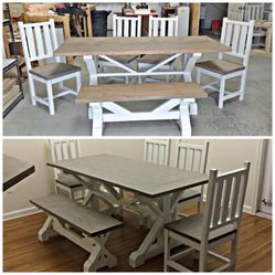 🔥 Beautiful Dining Sets❗️100% Solid wood