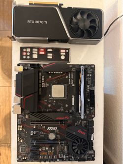 Motherboard, CPU, SSD, Ram, and Gpu combo