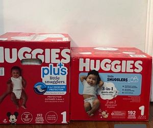 Huggies Little Snugglers Plus Size 1 Diapers x2
