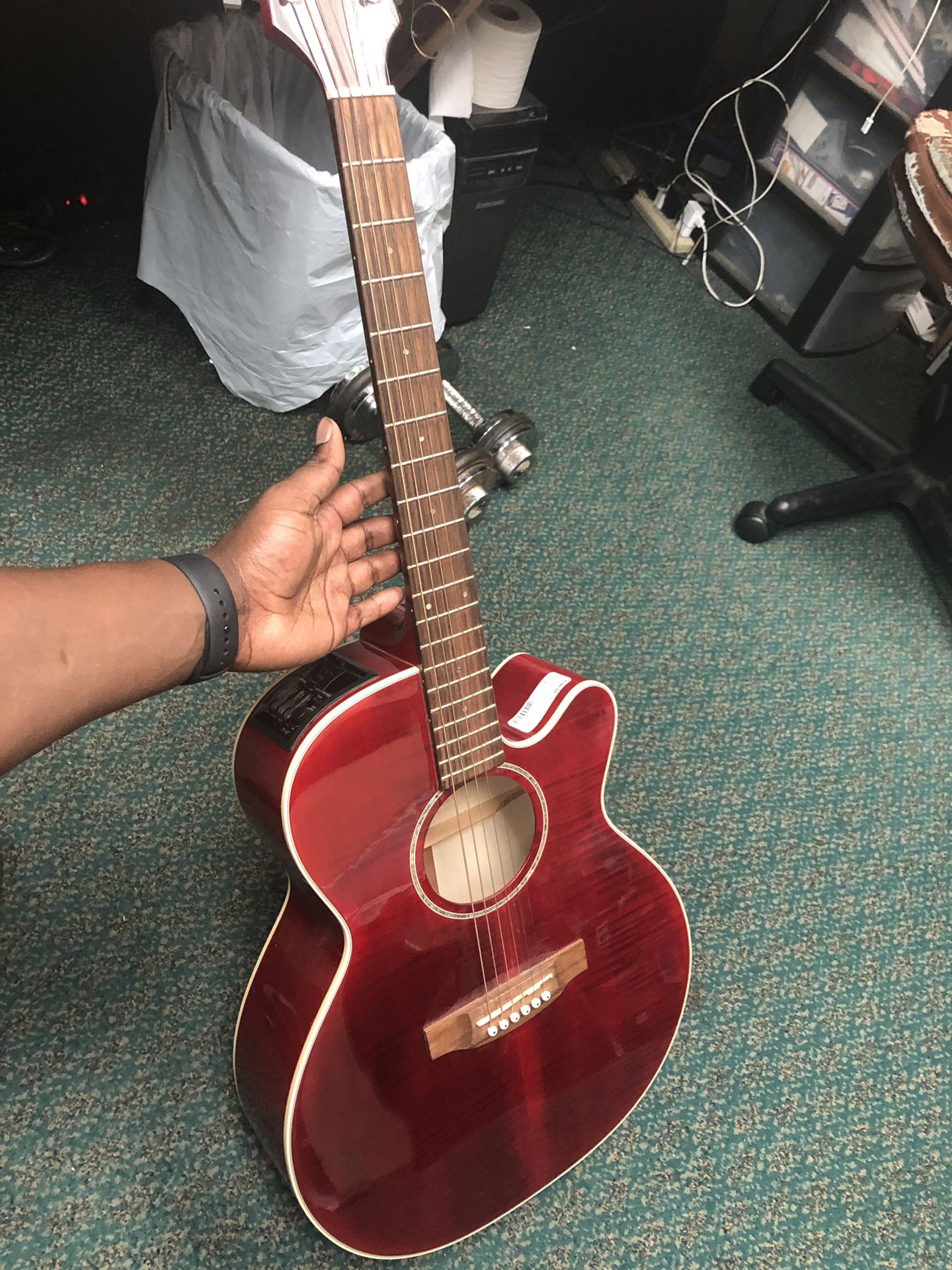 Guitar/ acoustic, Musical Instruments Takamine With EQ Attached .. Negotiable