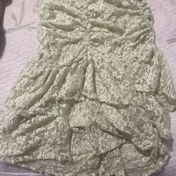 Green Lace Skirt