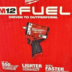 Milwaukee Fuel M12 Stubby 3/8 Impact 