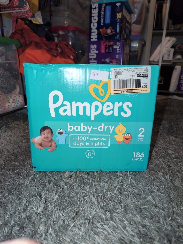 Pampers Size 2 186ct