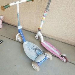 Kids scooters $5/ Both