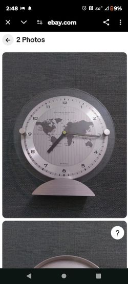 Brookstone World Time Clock, Desk Clock.