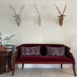 Vintage Velvet Loveseat