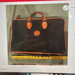 Dooney And Bourke Vintage Messenger Bag Large Briefcase Laptop Bag