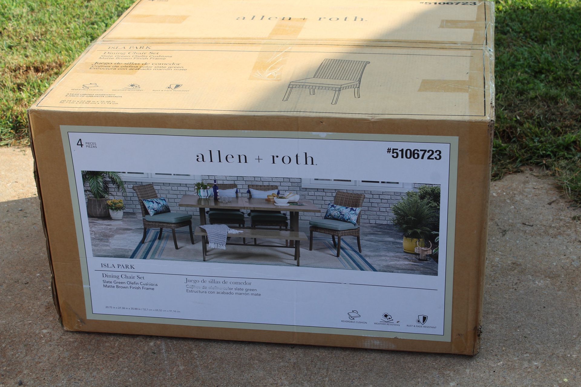 Brand New Allen Roth Patio Chairs/4