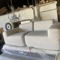 Modern Small Boneless Couch Convertible Modular Sectional Sofa ,  Memory Foam Cozy Modular Cloud Couch, No Assembly, light grey