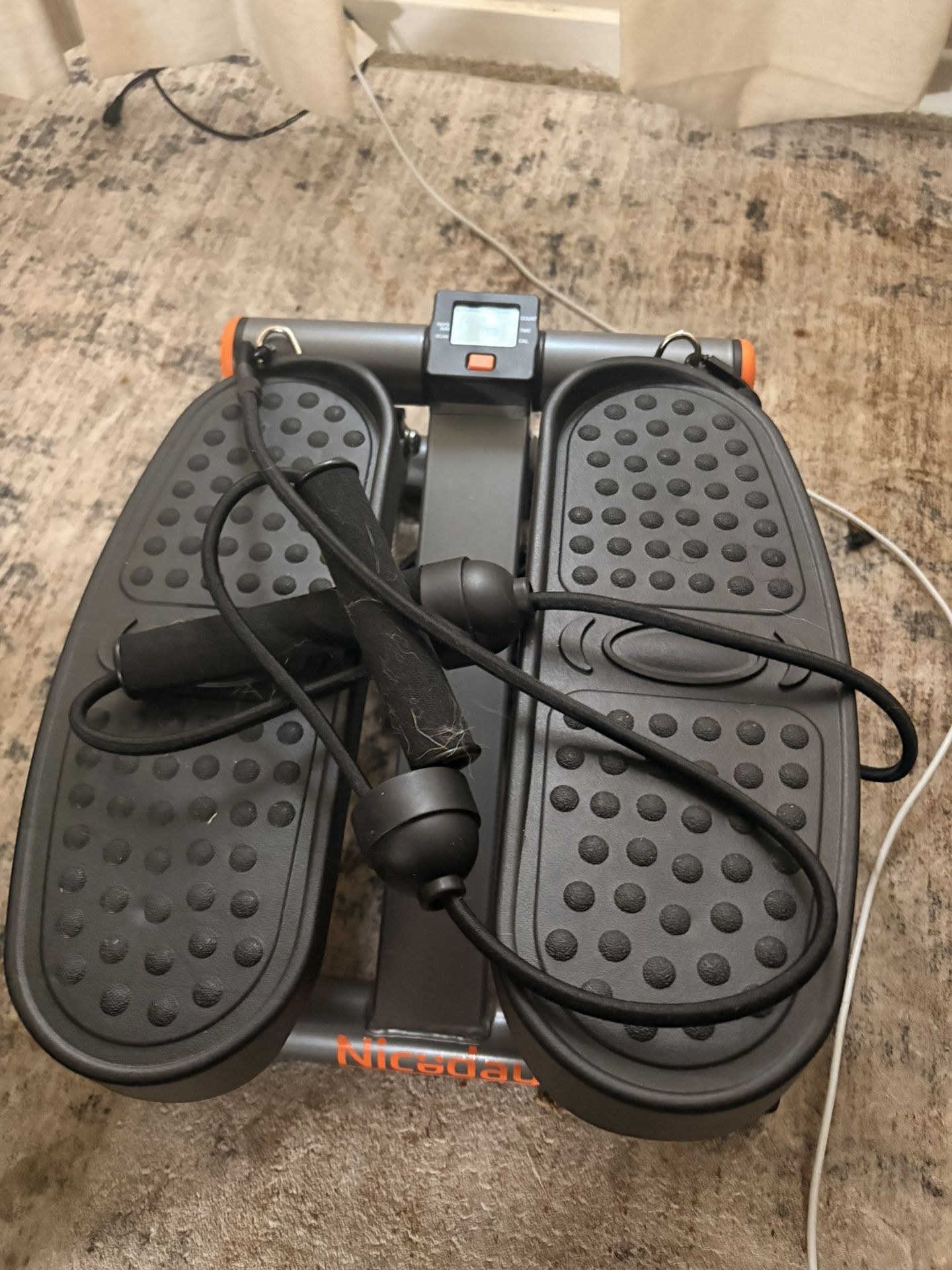 Stair Step With Resistance Bands