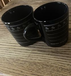 Two In N Out Matte Black Mugs