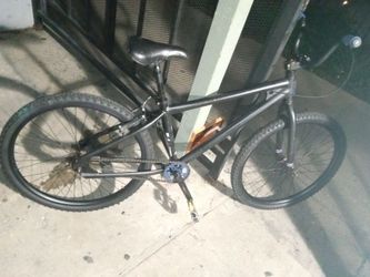 Black BMX Style Mountain Bike