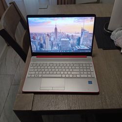 HP 15.6" Pentium 5GB/128GB Laptop-Scarlet Red