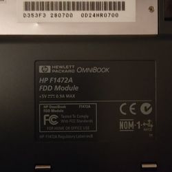 Item for Sale: Hewlett Packard (HP) OmniBook HPF1472A FDD Module FDisc Reader