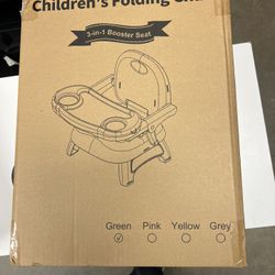 New In Box! Folding  Chair,Booster Seat