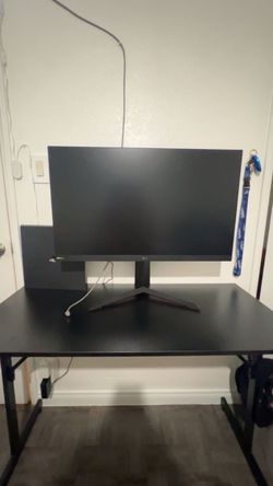 Gaming bundle setup: CyberPowerPC, LG UltraGear Gaming Monitor, and gaming chair