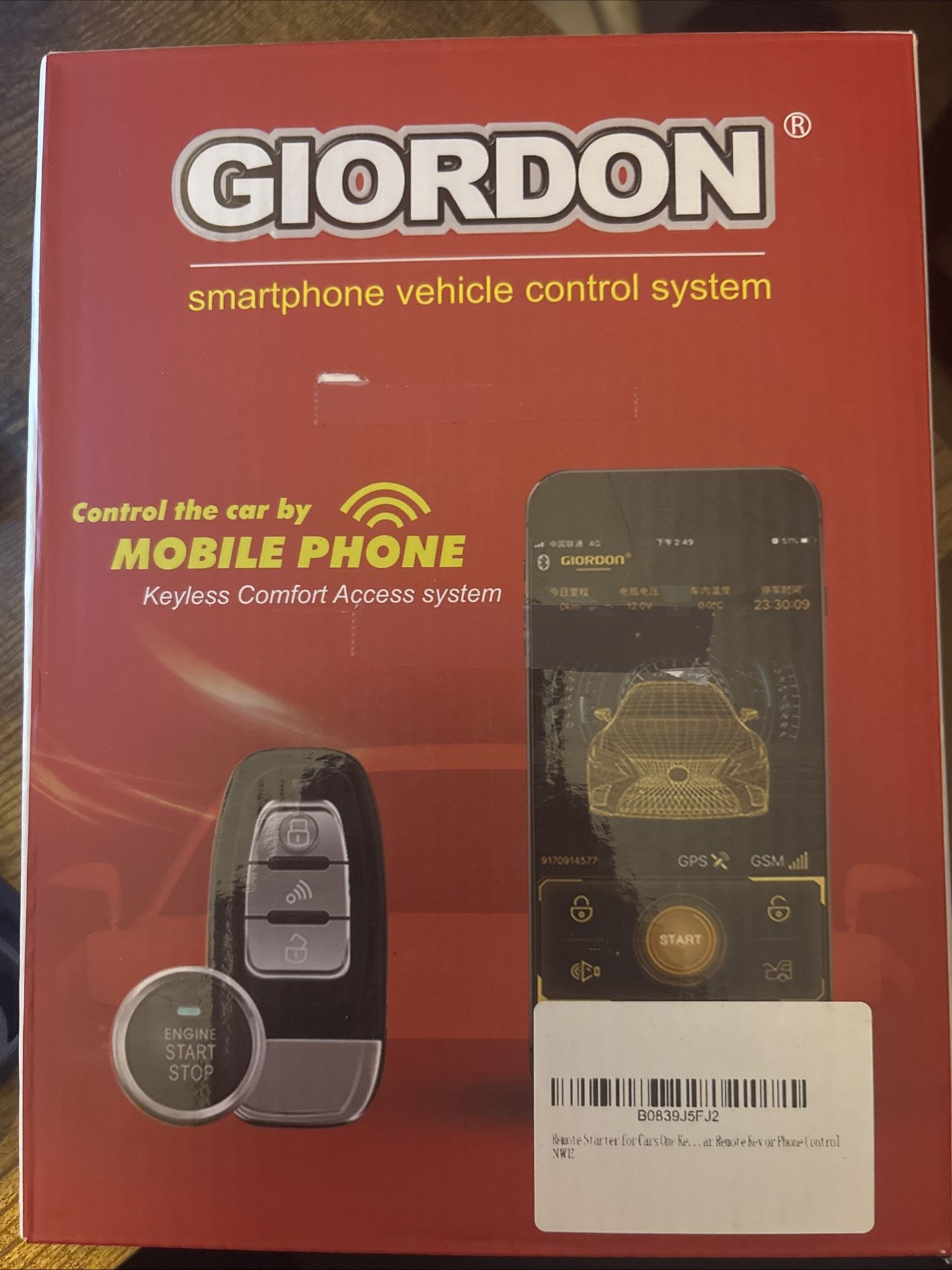 Giordon Vehicle Control System