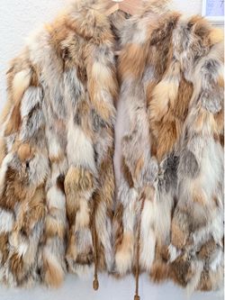 Fox fur coat