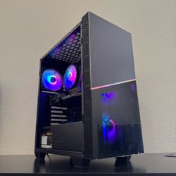 Custom 6 Core Ryzen RTX Gaming PC Computer (Ryzen 5 5500, 16GB RAM, RTX 2060, 512GB NVMe SSD + 1TB HDD, WiFi)
