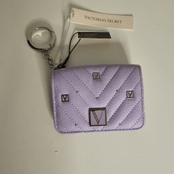 Small Purple Victoria Secret Wallet with Zip