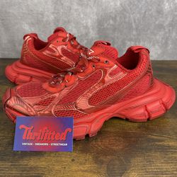 Balenciaga 3XL Sneaker Worn-Out Red Size 41 EU / 8 US 734734-W3XL1-6000 Men’s Designer Shoes OG Rare