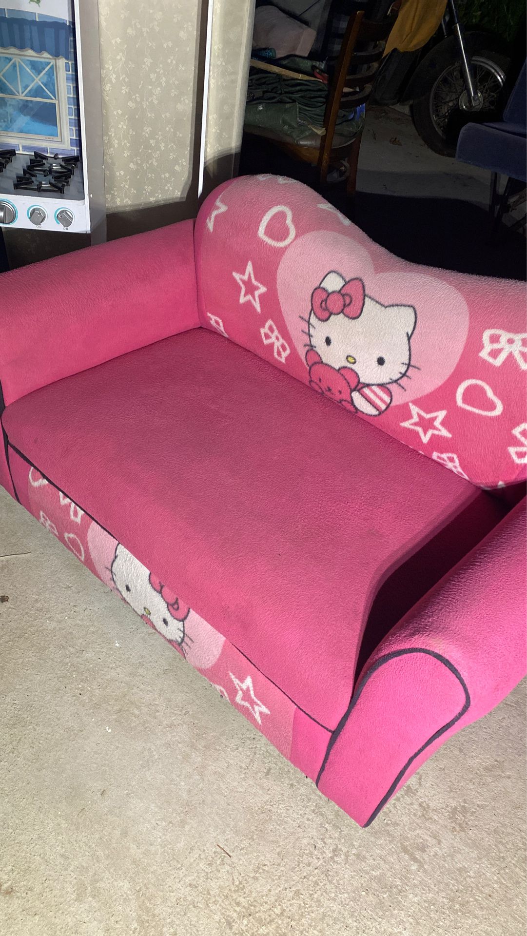 Hello kitty pink couch extender for kids room