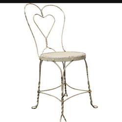 Vintage Heart Shape Bistro Chairs 