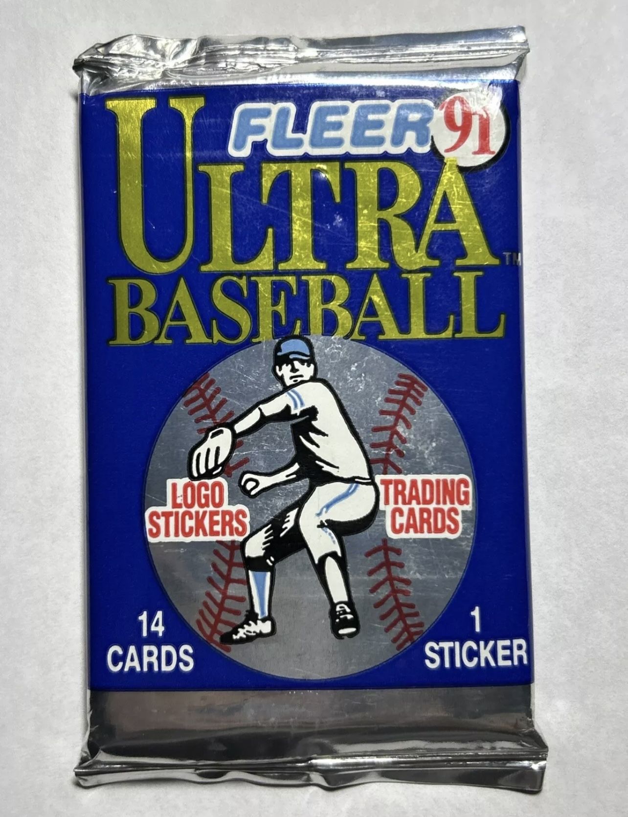 1991 Fleer Ultra Baseball Sealed Card Pack Factory Sealed Never Opened Pack