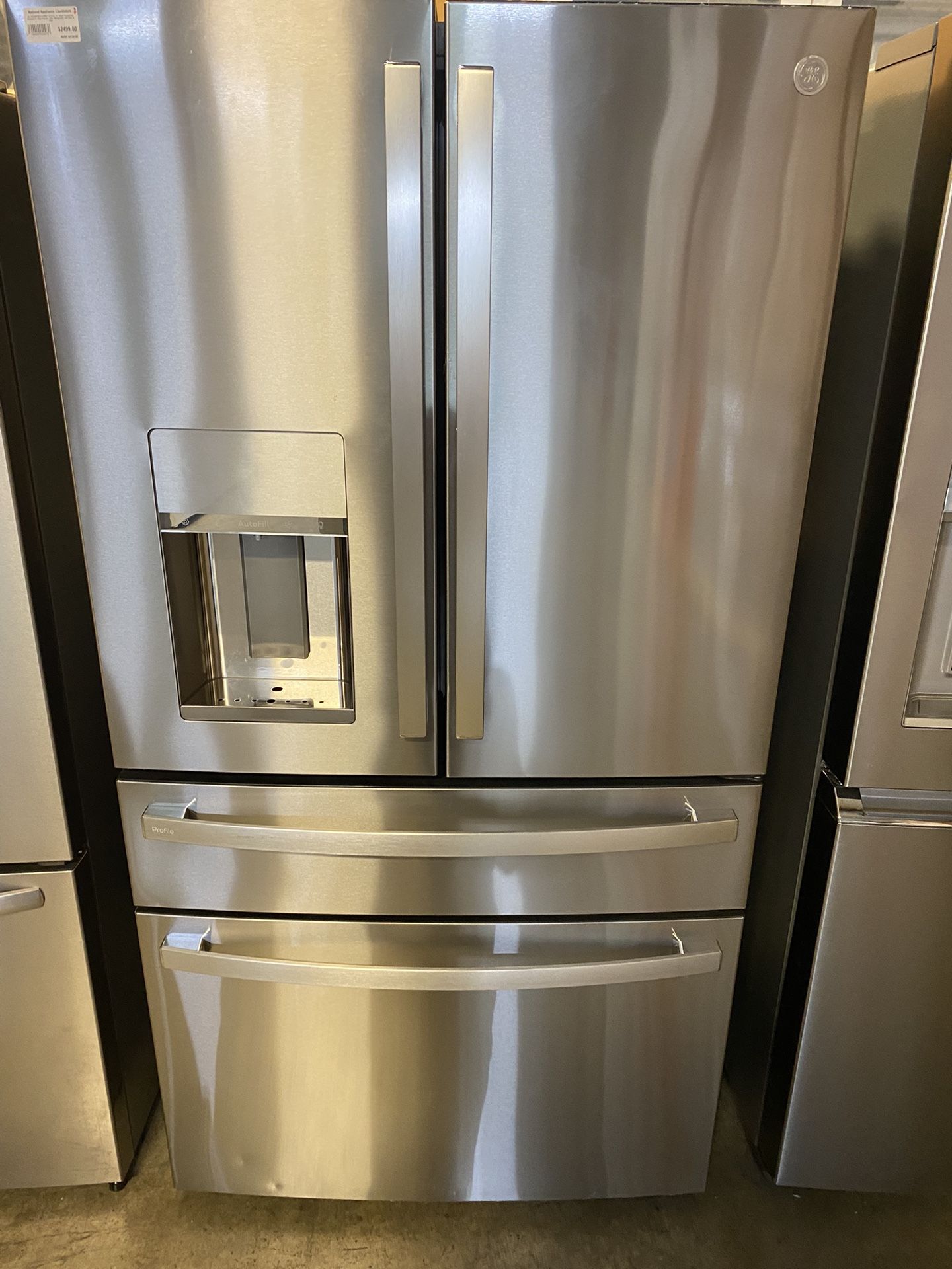 GE Profile PVD28BYNFS 36 Inch 4-Door French Door Smart Refrigerator