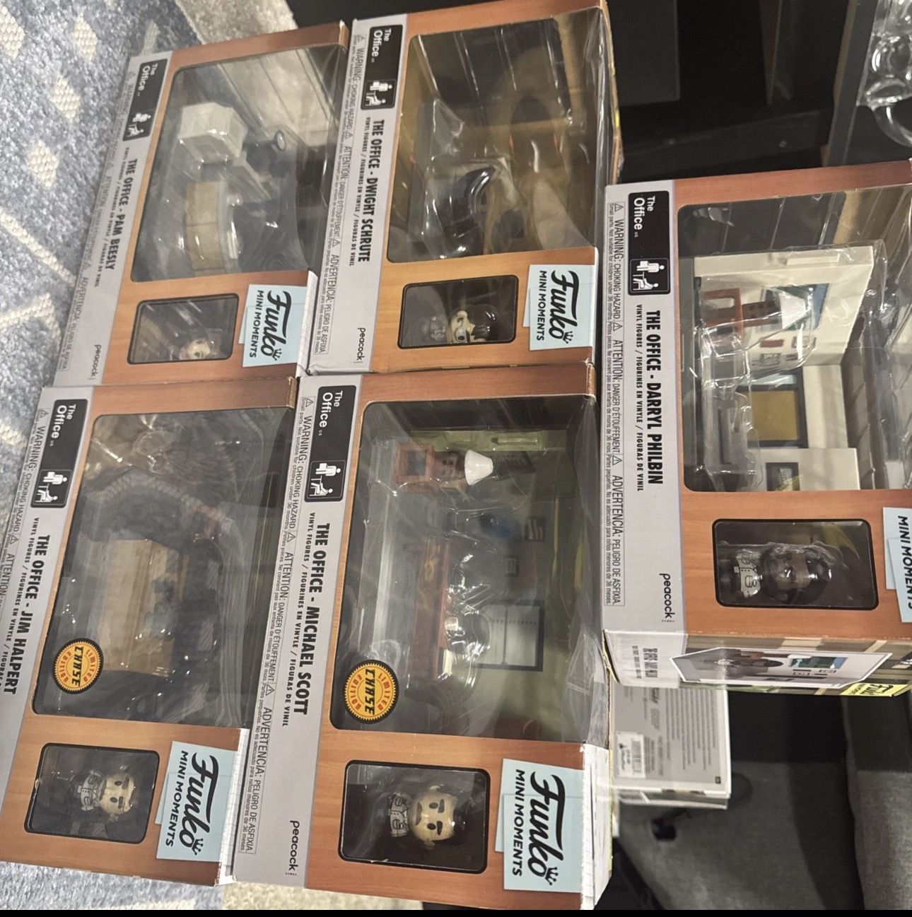 Funko Pop Mini Moments The Office - Complete Set 5 Of 5 With 2 Chase Editions