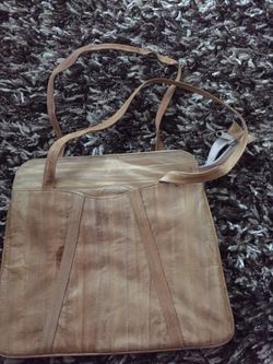 Eel skin bag