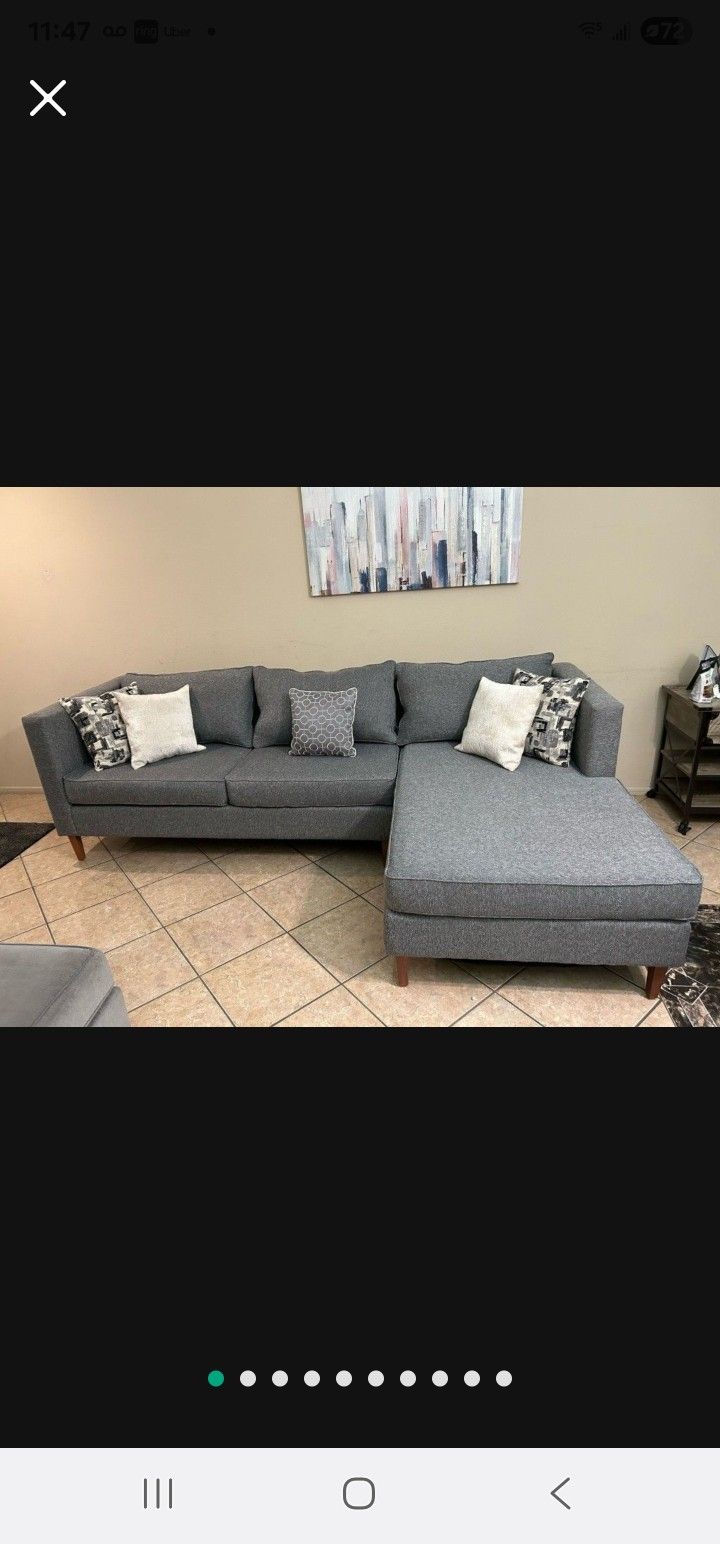 Beautiful Gray Sectional Couch From Living Spaces