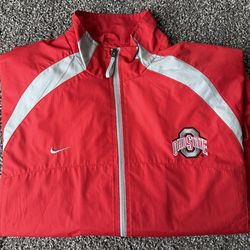 Vintage Nike Ohio State Buckeyes Clima-Fit Windbreaker Jacket Size M