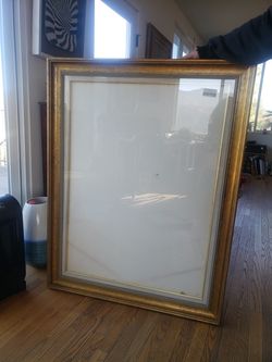 Gold frame matting expensive! Poster size