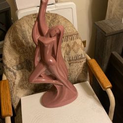 Porcelain figurine, height 24". No damages.