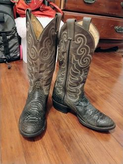 tony lama croc boots