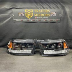 2009 - 2018 Dodge RAM Headlights Full LED NEW