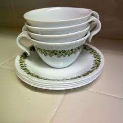 CORELLE  CUPS & SAUCERS
