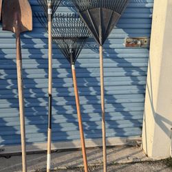 Shovels,Rakes, Post Hole Digger