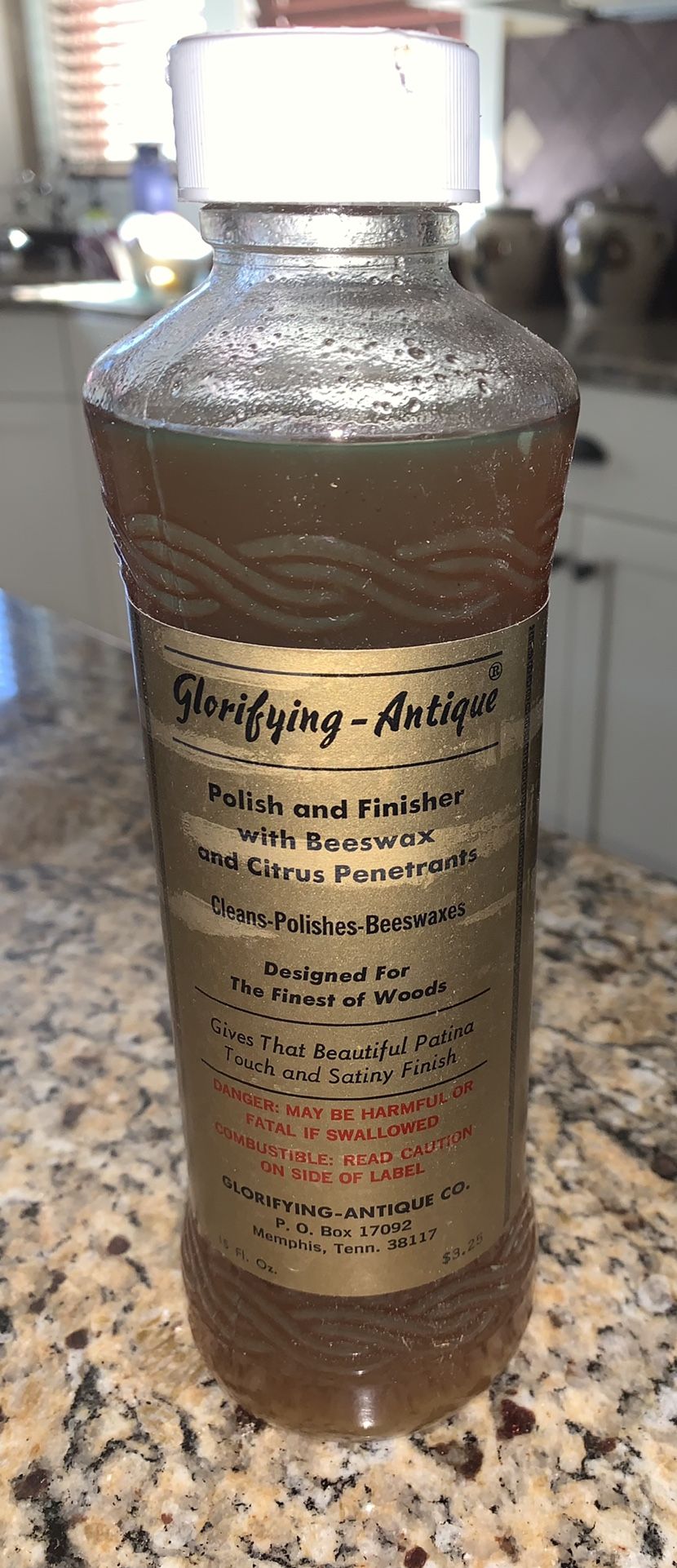 12 Bottles Of Glorifying Antique Furniture Polish And Finisher With Beeswax and Citrus Penetrants