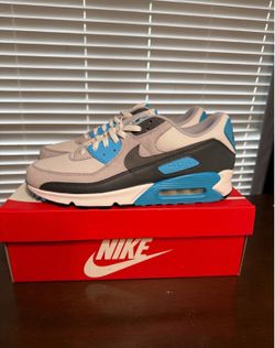 Nike Air Max 90 Platinum Tint Blue Lightning Men's Shoes