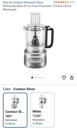 KitchenAid Base 9-Cup Food Processor | Silver