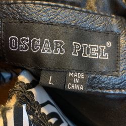 Leather Jacket With Fur Hoody