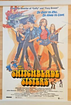 Original Movie Poster 27” x 40” Switchblade Sisters 1996